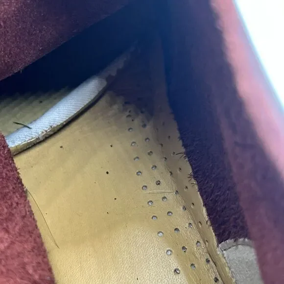 Clarks Originals Men's Desert Boot 9.5 M Burgundy Tumbled Leather 26125547 - Picture 14 of 15